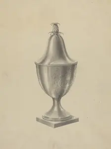 Silver Sugar Bowl, c. 1937. Creator: Simon Weiss