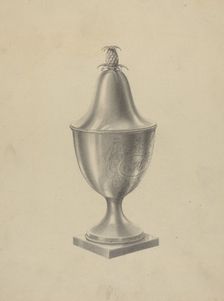 Silver Sugar Bowl, c. 1937. Creator: Simon Weiss