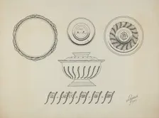 Silver Sugar Bowl, c. 1938. Creator: Lawrence Flynn