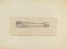 Silver Sugar Tongs, 1935/1942. Creator: Mary Berner