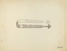 Silver Sugar Tongs, c. 1939. Creator: Kalamian Walton