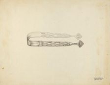 Silver Sugar Tongs, c. 1939. Creator: Kalamian Walton