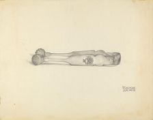 Silver Sugar Tongs, c. 1939. Creator: Kalamian Walton