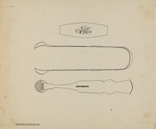 Silver Sugar Tongs, c. 1939. Creator: Kalamian Walton