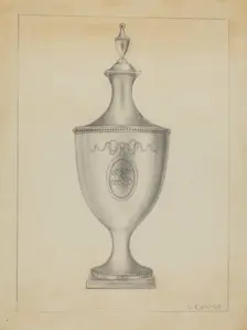 Silver Sugar Urn, c. 1936. Creator: Vincent Carano