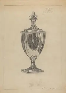 Silver Sugar Urn, c. 1936. Creator: Vincent Carano