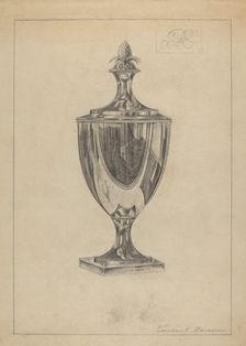 Silver Sugar Urn, c. 1936. Creator: Vincent Carano