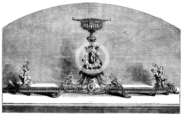 Silver surtout of the Duke of Magenta, in the International Exhibition, 1862.  Creator: Unknown.