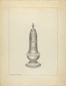 Silver Salt Cellar, 1935/1942. Creator: Hans Westendorff