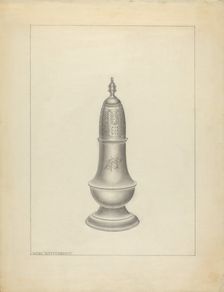 Silver Salt Cellar, 1935/1942. Creator: Hans Westendorff