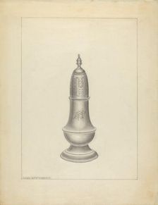 Silver Salt Cellar, 1935/1942. Creator: Hans Westendorff