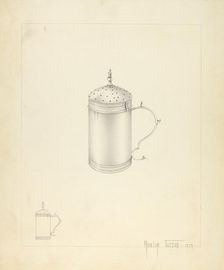 Silver Salt Cellar, 1937. Creator: Amelia Tuccio