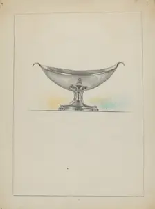 Silver Salt Cellars, c. 1936. Creator: Vincent Carano
