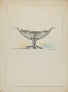 Silver Salt Cellars, c. 1936. Creator: Vincent Carano