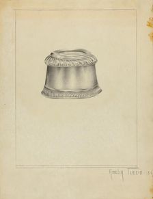 Silver Salt Trencher, 1936. Creator: Amelia Tuccio