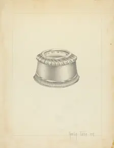 Silver Salt Trencher, 1937. Creator: Amelia Tuccio