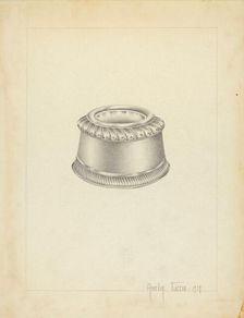 Silver Salt Trencher, 1937. Creator: Amelia Tuccio