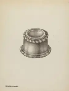 Silver Salt Trencher, c. 1939. Creator: Kalamian Walton