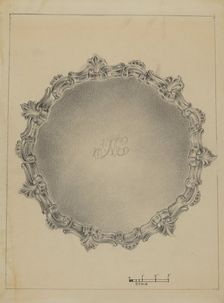 Silver Salver, c. 1936. Creator: Vincent Carano