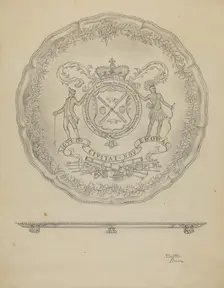 Silver Salver, c. 1936. Creator: Clayton Braun