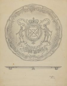 Silver Salver, c. 1936. Creator: Clayton Braun