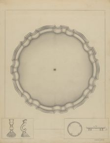 Silver Salver, c. 1936. Creator: Milton Grubstein