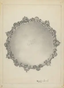Silver Salver, c. 1939. Creator: Vincent Carano