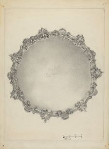 Silver Salver, c. 1939. Creator: Vincent Carano