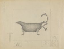 Silver Sauce Boat, 1935/1942. Creator: Henry Meyers