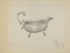 Silver Sauce Boat, c. 1936. Creator: Giacinto Capelli