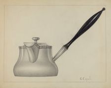 Silver Saucepan with Cover, c. 1936. Creator: Giacinto Capelli