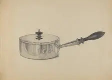 Silver Serving Dish, c. 1936. Creator: S. Brodsky