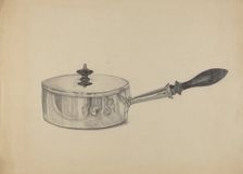 Silver Serving Dish, c. 1936. Creator: S. Brodsky