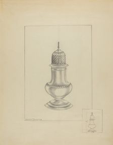 Silver Shaker, 1935/1942. Creator: Hester Duany