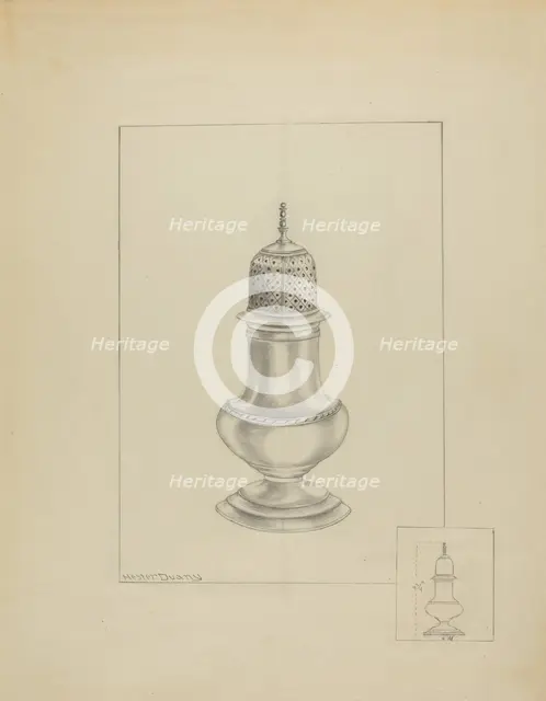 Silver Shaker, 1935/1942. Creator: Hester Duany.