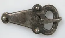 Silver Shoe Buckle, Frankish, late 600's. Creator: Unknown