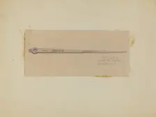Silver Skewer, c. 1936. Creator: Margaret Knapp