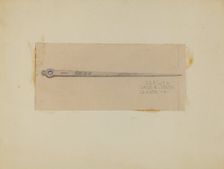 Silver Skewer, c. 1936. Creator: Margaret Knapp