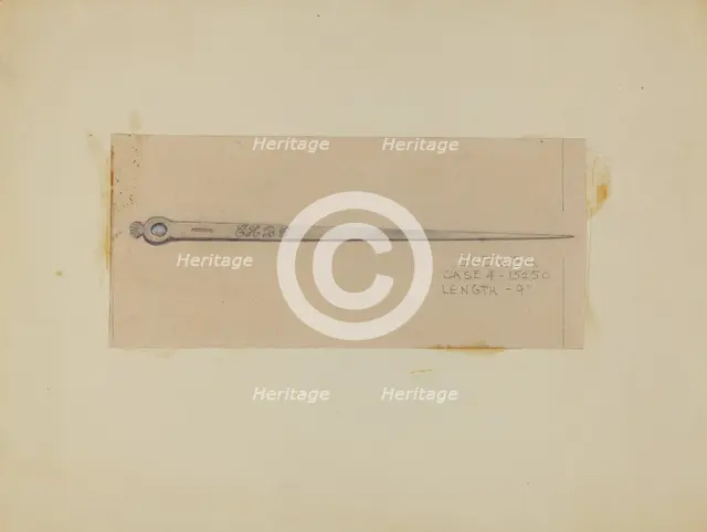 Silver Skewer, c. 1936. Creator: Margaret Knapp.