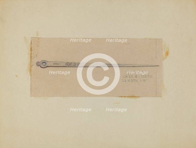 Silver Skewer, c. 1936. Creator: Margaret Knapp.