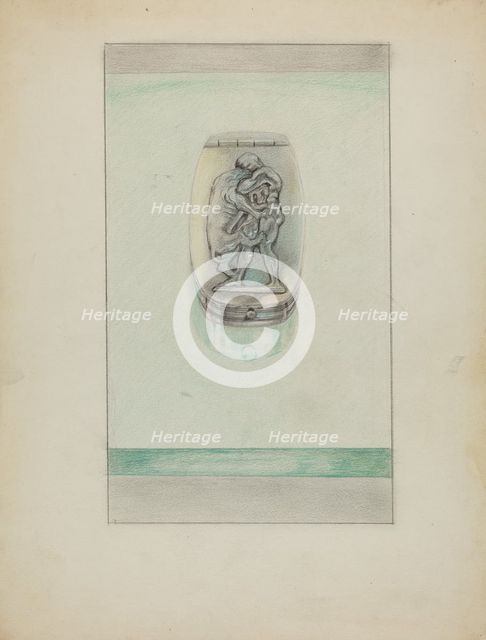 Silver Snuff Box, 1935/1942. Creator: Horace Reina.