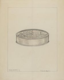 Silver Snuff Box, 1935/1942. Creator: Columbus Simpson