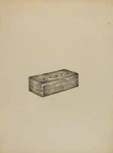 Silver Snuff Box, c. 1936. Creator: Columbus Simpson