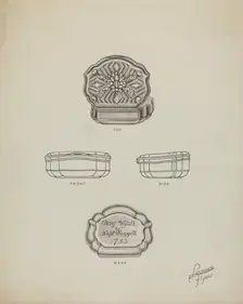 Silver Snuff Box, c. 1939. Creator: Lawrence Flynn