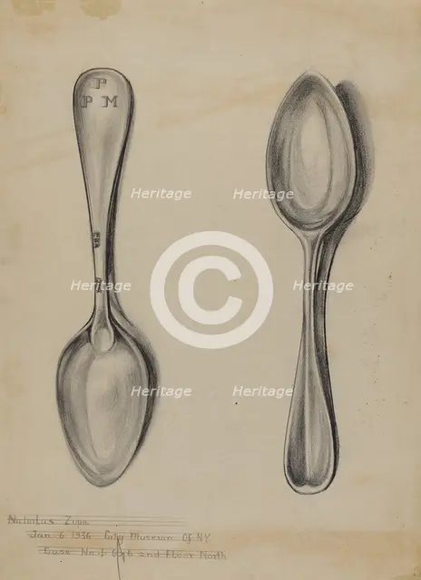 Silver Spoon, 1935/1942. Creator: Nicholas Zupa.