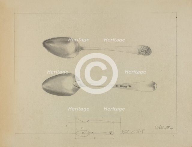 Silver Spoon, 1935/1942. Creator: Charlotte Winter.