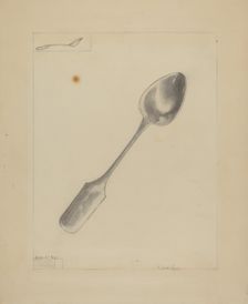 Silver Spoon, 1935/1942. Creator: Columbus Simpson