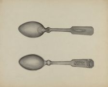 Silver Spoon, 1935/1942. Creator: Florence Stevenson