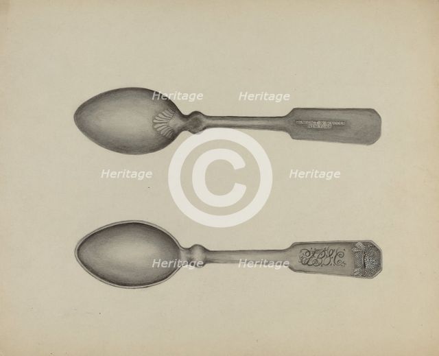 Silver Spoon, 1935/1942. Creator: Florence Stevenson.