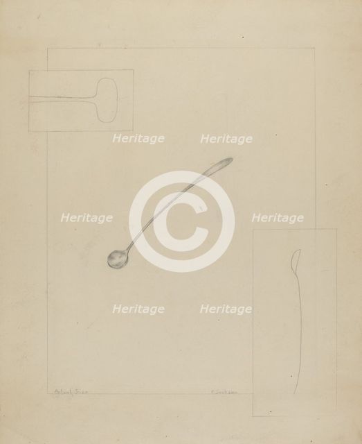 Silver Spoon, 1935/1942. Creator: Frederick Jackson.